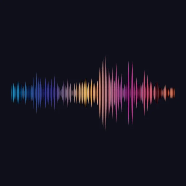 Sound waves vector illustration — Stock Vector