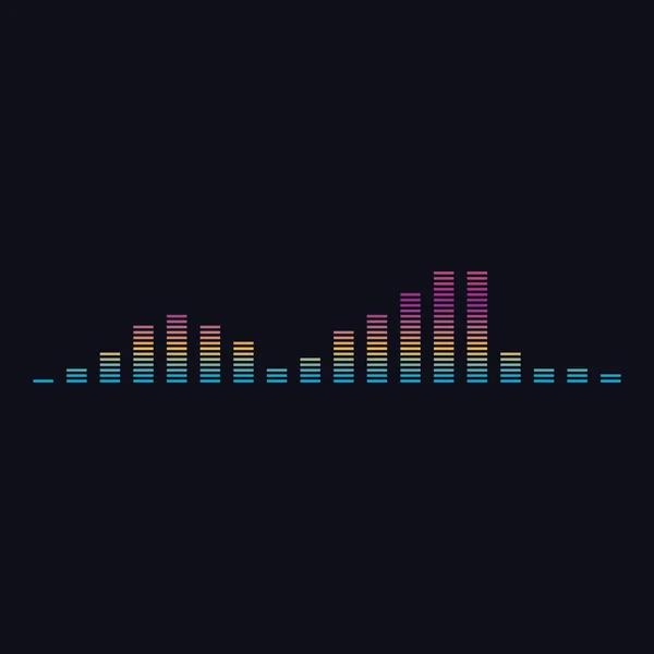 Ilustración vectorial ondas sonoras — Vector de stock