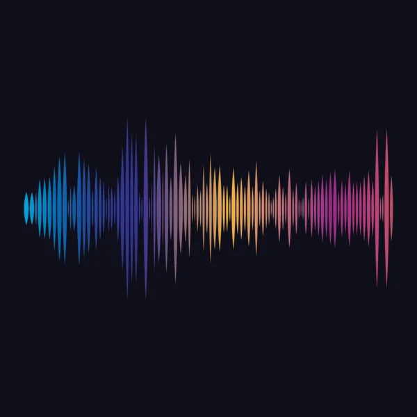 音の波ベクトル イラスト — ストックベクタ