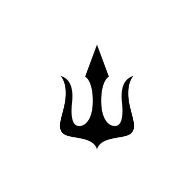Trident Logo Şablon vektör simgesi