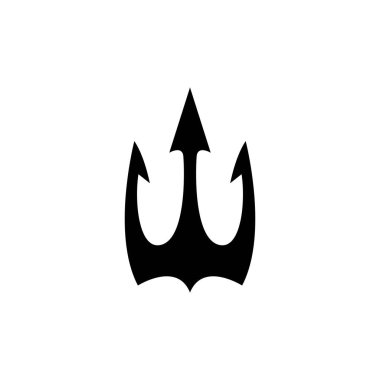 Trident Logo Şablon vektör simgesi