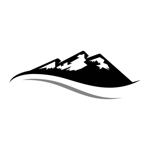 Dağ simgesini logosu — Stok Vektör