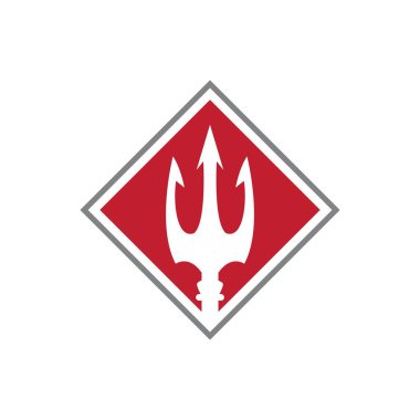 Trident Logo Şablon vektör simgesi
