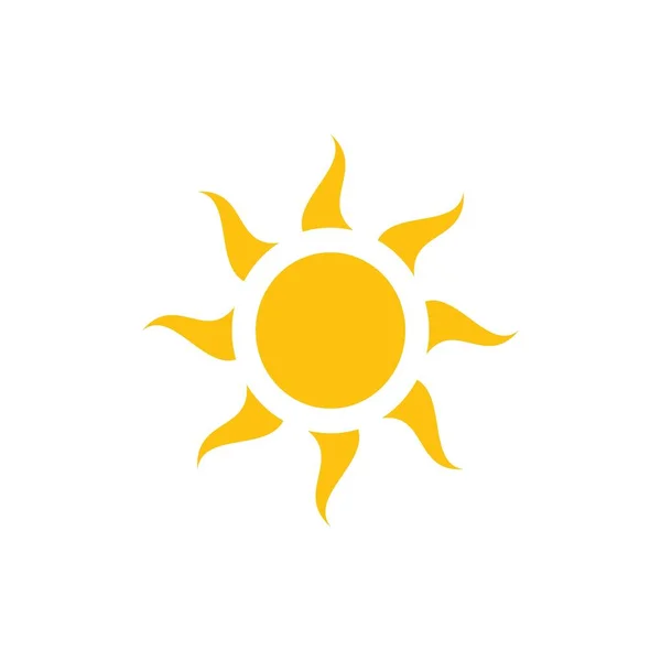 Icona di illustrazione vettoriale del sole — Vettoriale Stock