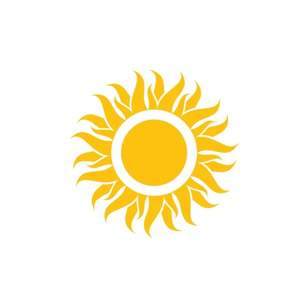 Icon da ilustração do vetor do sol —  Vetores de Stock