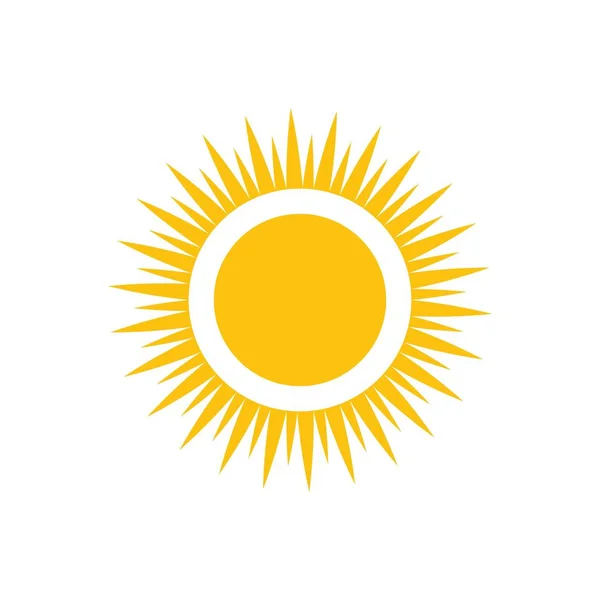 Icon da ilustração do vetor do sol — Vetor de Stock