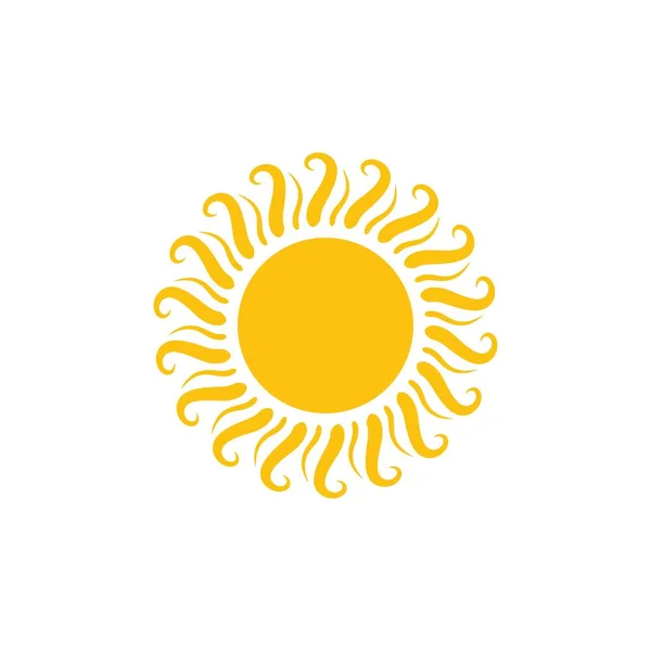 Icon da ilustração do vetor do sol — Vetor de Stock