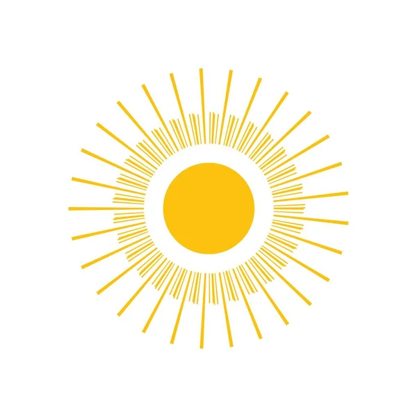 Icono de ilustración de Sun Vector — Vector de stock