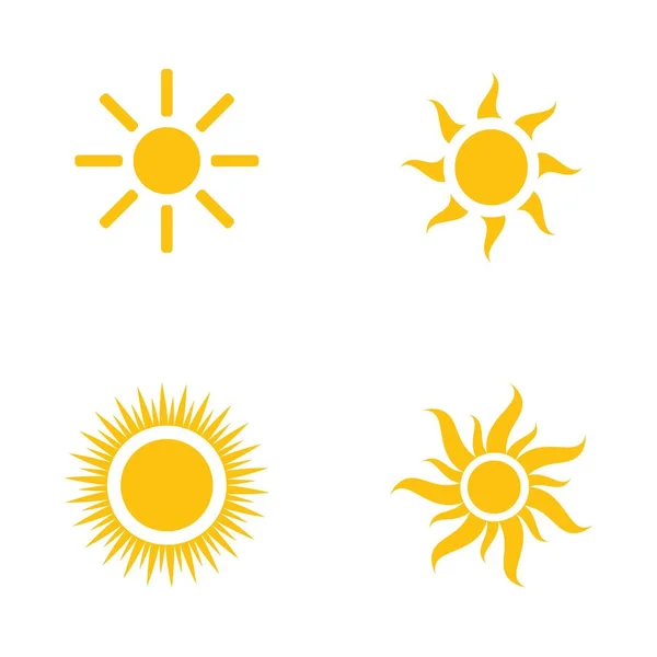 Illustration vectorielle du soleil Icône — Image vectorielle