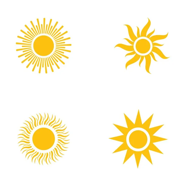 Icono de ilustración de Sun Vector — Vector de stock