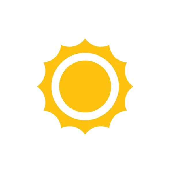 Icona di illustrazione vettoriale del sole — Vettoriale Stock