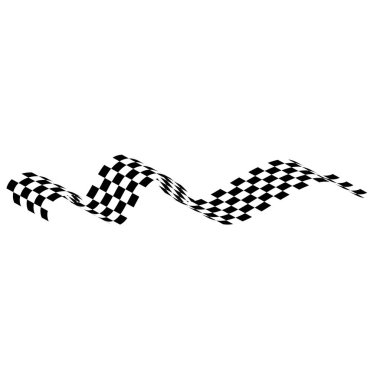 Yarış bayrak simgesi tasarım