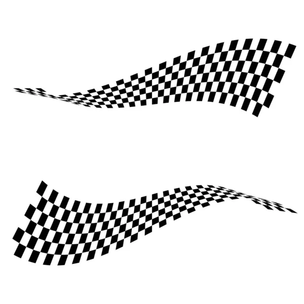 Diseño del icono de bandera de carrera — Archivo Imágenes Vectoriales