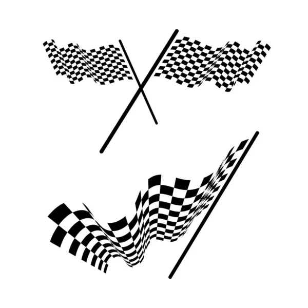 Race vlag pictogram ontwerp — Stockvector