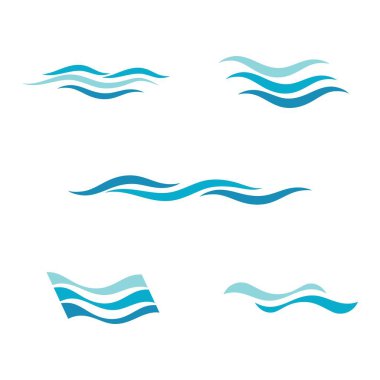 Water wave icon vector clipart