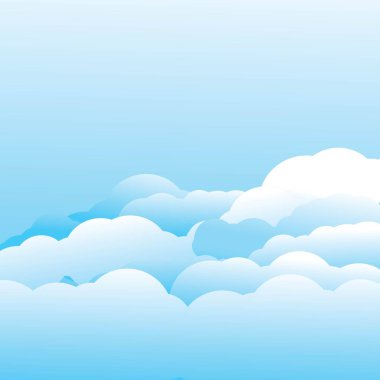 Bulut şablon vektör