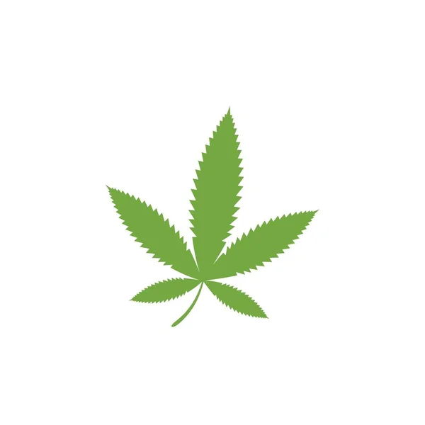 Canabis marihuana symbol symbolem ilustrace — Stockový vektor