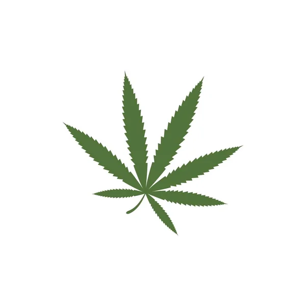 Canabis marihuana symbol symbolem ilustrace — Stockový vektor