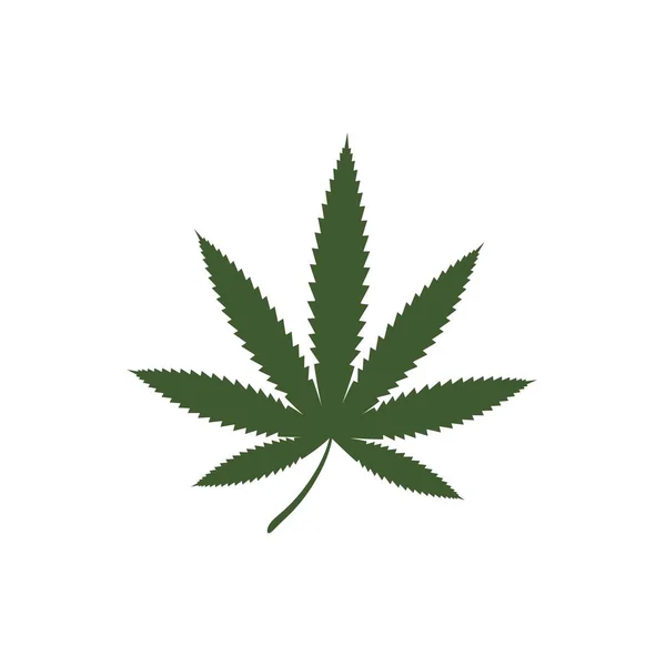 Canabis marihuana symbol symbolem ilustrace — Stockový vektor
