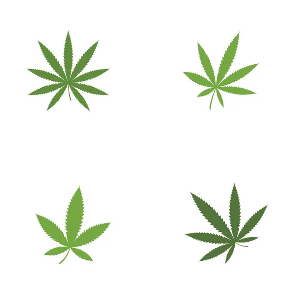 Canabis marihuana symbol symbolem ilustrace — Stockový vektor