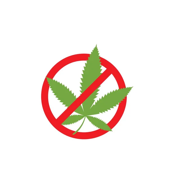 Canabis marihuana signo símbolo ilustración — Archivo Imágenes Vectoriales