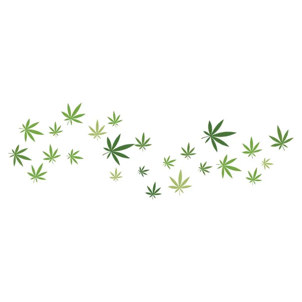 Canabis marihuana symbol symbolem ilustrace — Stockový vektor