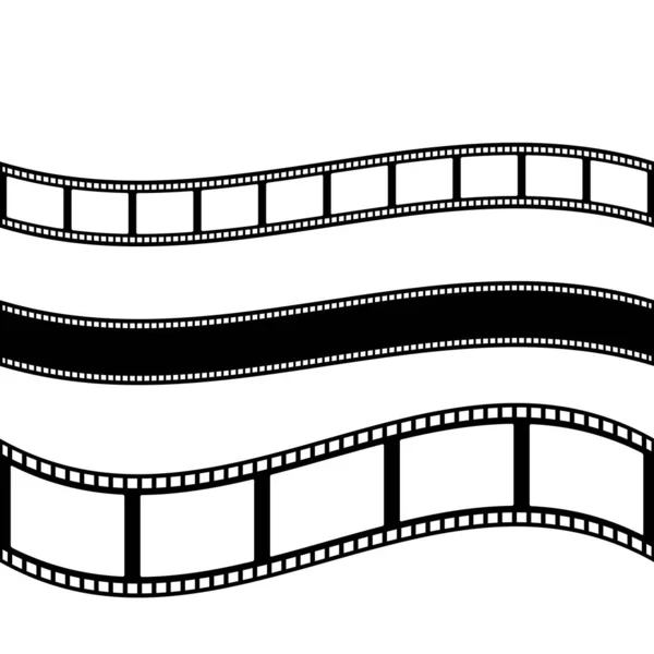 Ilustração vetorial de ícone de filme abstrato — Vetor de Stock