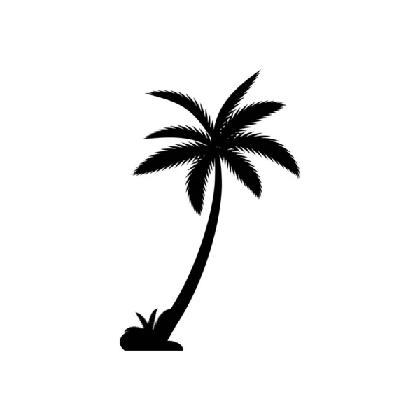 Шаблон літнього логотипу пальмового дерева — стоковий вектор