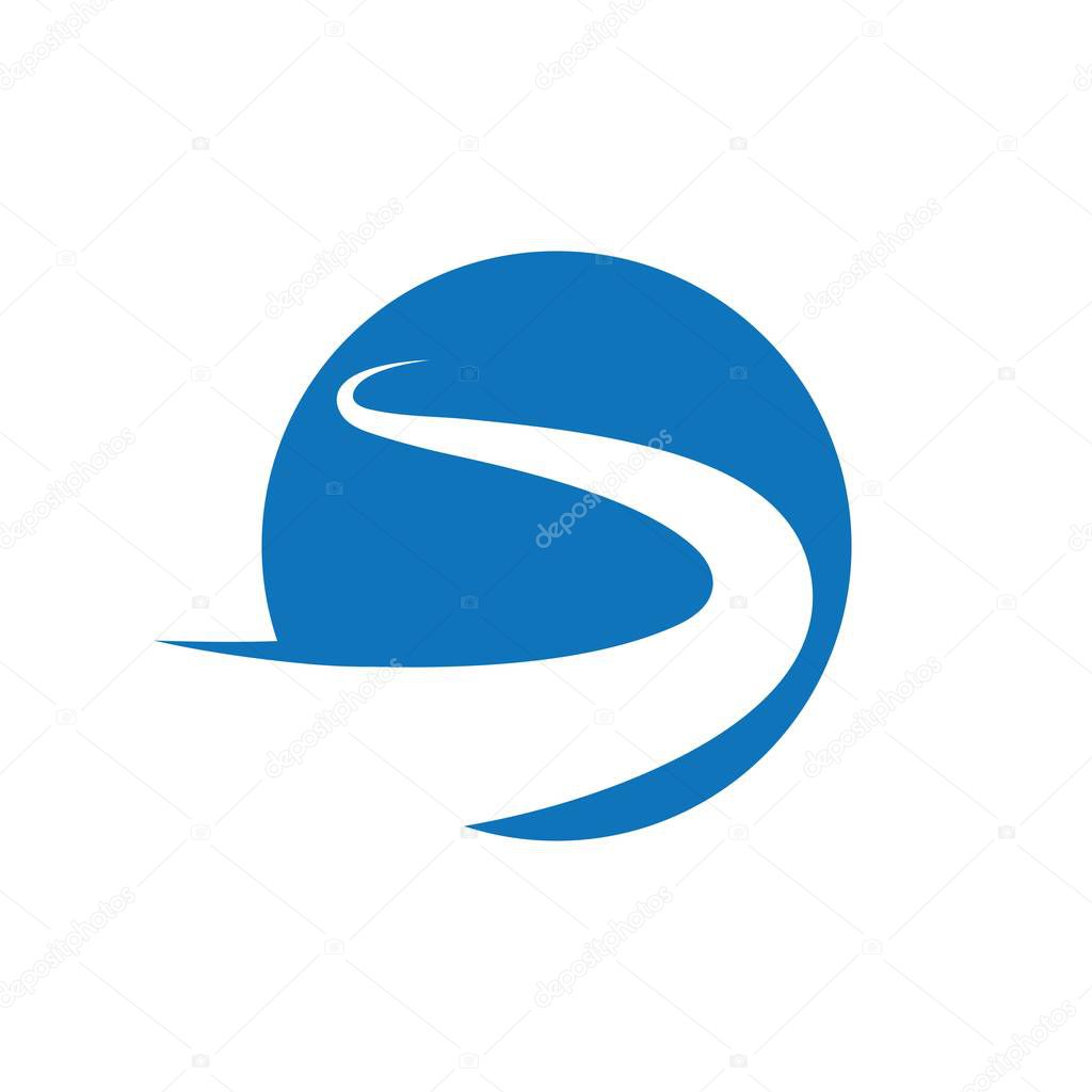 River icon vector illustration design template