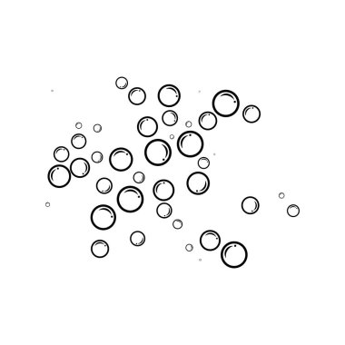 Kabarcıklı su vektör illüstrasyonu