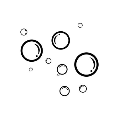 Kabarcıklı su vektör illüstrasyonu