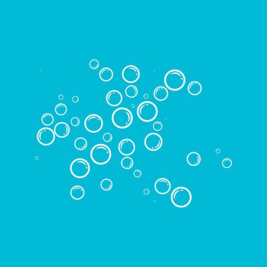 Kabarcıklı su vektör illüstrasyonu