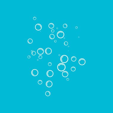 Kabarcıklı su vektör illüstrasyonu
