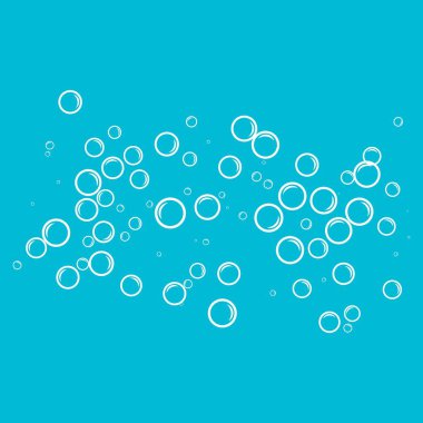 Kabarcıklı su vektör illüstrasyonu