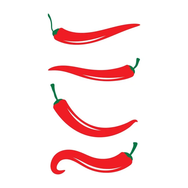 Red hot natural chili icon Vektor Illustration — Stockvektor