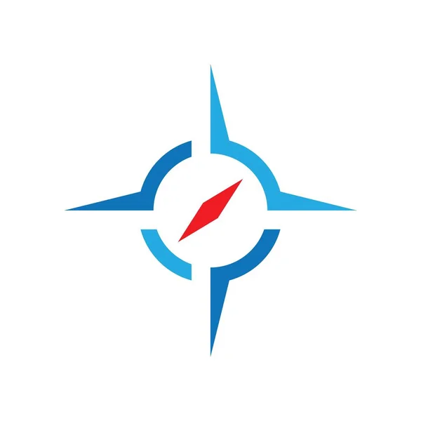 Brújula Logo Plantilla vector icono — Vector de stock