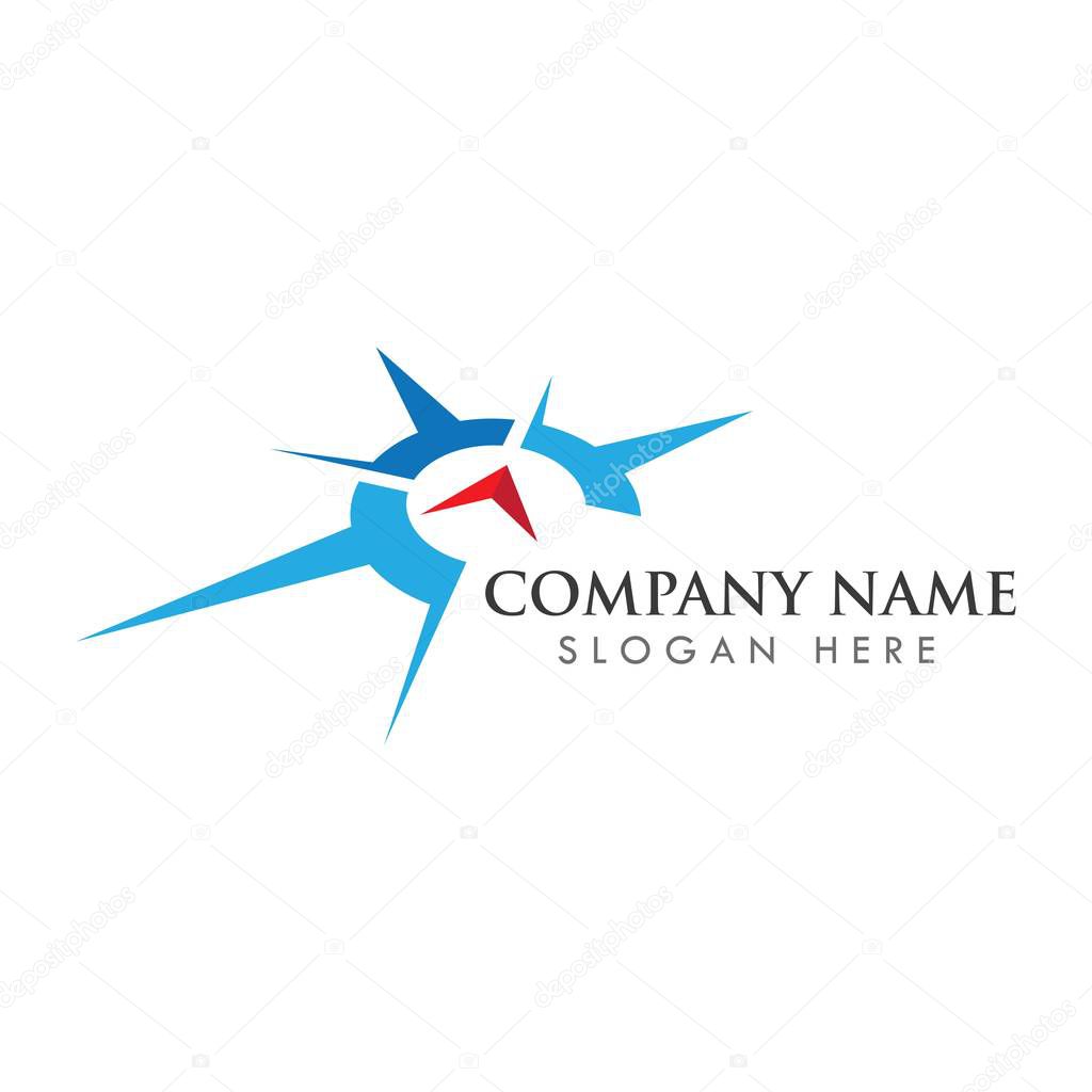Compass Logo Template vector icon illustration design