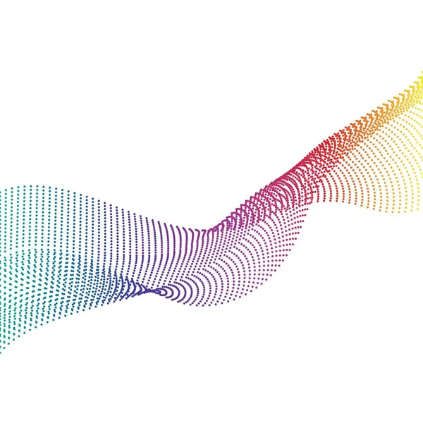 Абстрактний вектор гладкої кольорової хвилі — стоковий вектор