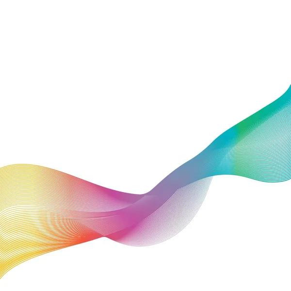 Абстрактний вектор гладкої кольорової хвилі — стоковий вектор