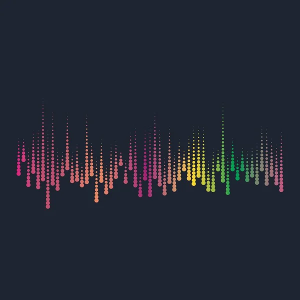 Sound waves vector illustration — Stock Vector