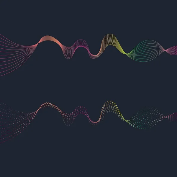 Ljudvågor vektor illustration — Stock vektor