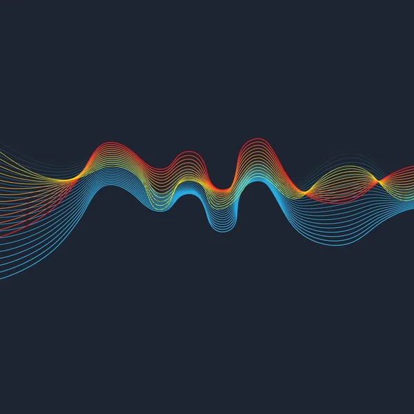 Ilustração vetorial de ondas sonoras —  Vetores de Stock
