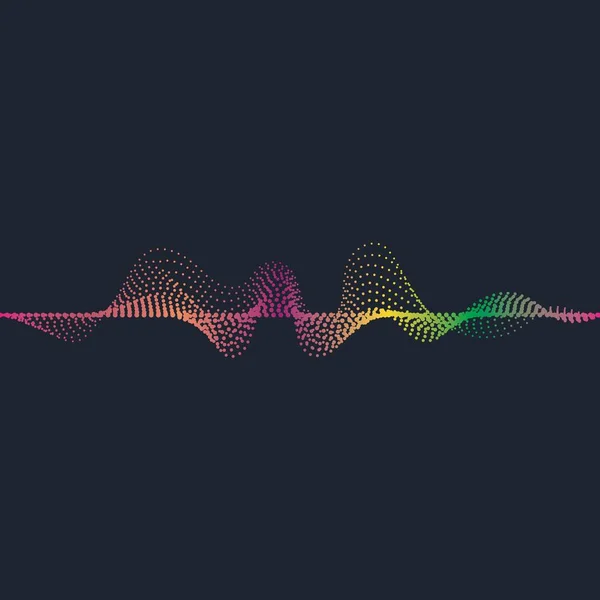 Sound waves vector illustration — Stock Vector