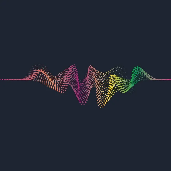 Ilustración vectorial ondas sonoras — Archivo Imágenes Vectoriales