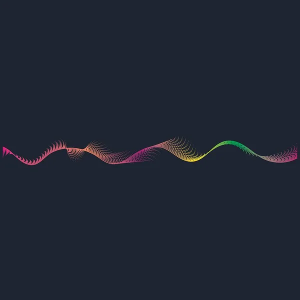 Ilustración vectorial ondas sonoras — Vector de stock