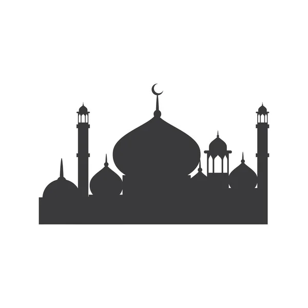 Icono musulmán vector Ilustración — Archivo Imágenes Vectoriales