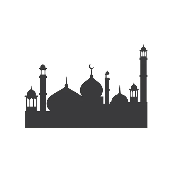 Moslem pictogram vector illustratie — Stockvector