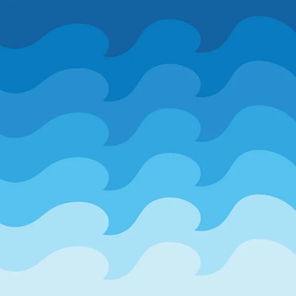 Resumen Fondo de diseño de olas de agua — Vector de stock