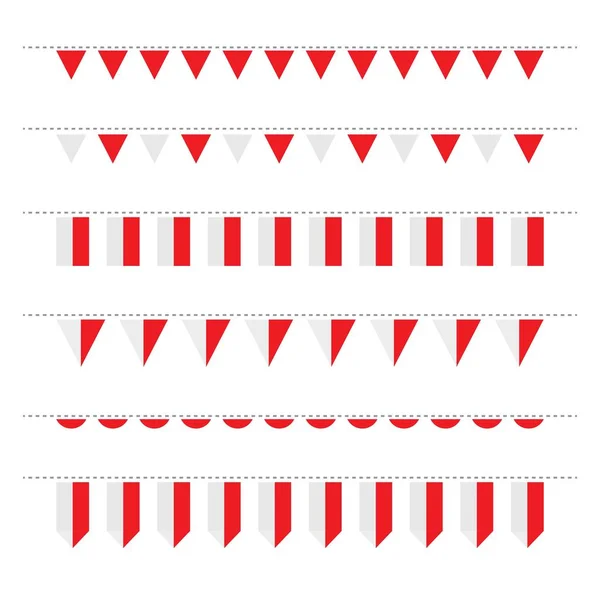 Indonesia flag vector illustration — Stock Vector
