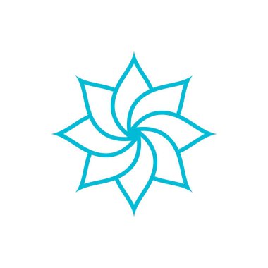 Güzellik çiçek vektör simgesi tasarımı